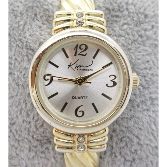 Women's Kim Rogers Quartz Analog 24mm Dial Causal Round Bangle Watch (D906) BK18 - Picture 1 of 12